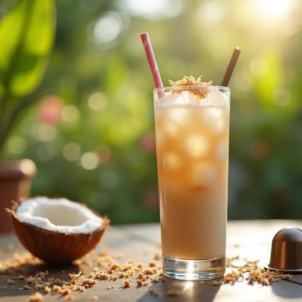 De snelle kokosnoot ijslatte: het koele zomerdrankje klaar in één minuut